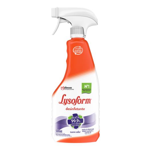 Desinfetante Uso Geral Suave Odor Lysoform Frasco 500ml Borrifador - Imagem em destaque