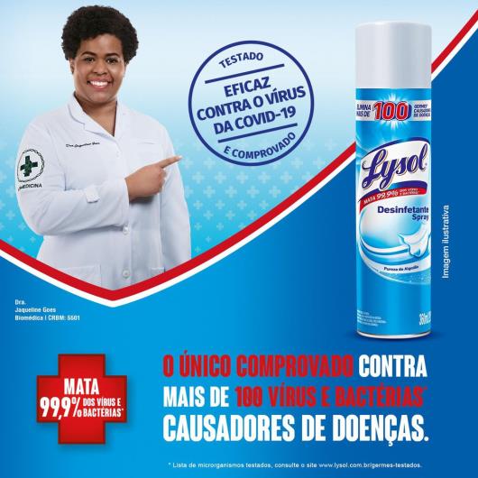 Desinfetante Spray Lysol - Pureza do Algodão 295g - Imagem em destaque