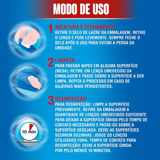 Lenço Umedecido Desinfetante Poder Cítrico Lysol Pacote 36 Unidades - Imagem em destaque