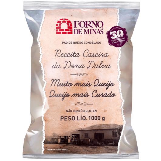 Pão de Queijo Receita Caseira Forno de Minas Congelado - 1kg - Imagem em destaque