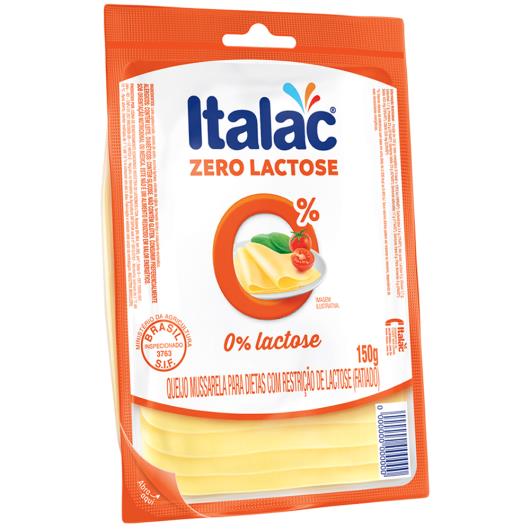 Queijo zero lactose Italac mussarela Fatiado - 150g - Imagem em destaque