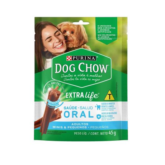 NESTLÉ® PURINA® DOG CHOW® Saúde Oral® Petisco para Cães Adultos Minis & Pequenos 45g - Imagem em destaque