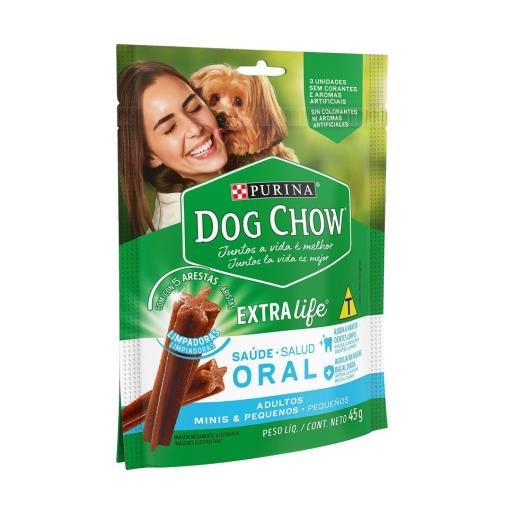 NESTLÉ® PURINA® DOG CHOW® Saúde Oral® Petisco para Cães Adultos Minis & Pequenos 45g - Imagem em destaque