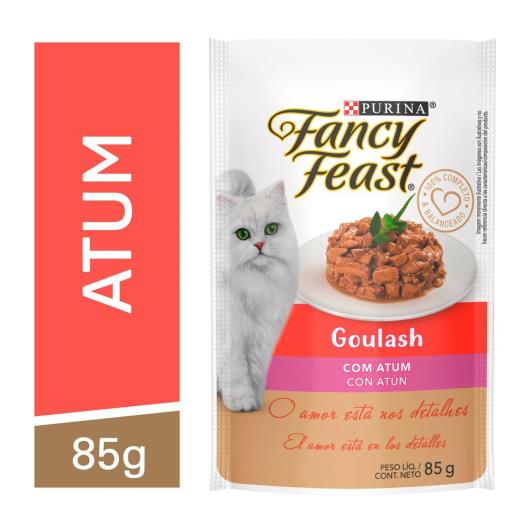 Alimento para Gatos Adultos Goulash com Atum Purina Fancy Feast Sachê 85g - Imagem em destaque