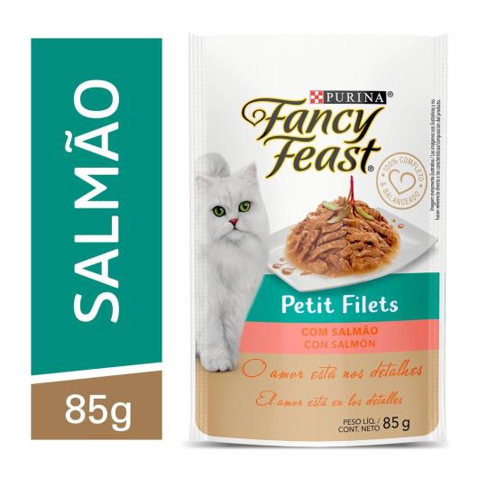 NESTLÉ PURINA FANCY FEAST PETIT FILET Ração Úmida para Gatos Adultos Salmão 85g - Imagem em destaque