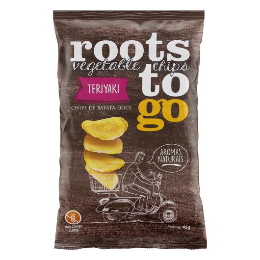 Chips de Batata-Doce Teriyaki Roots To Go Pacote 45g - Imagem em destaque