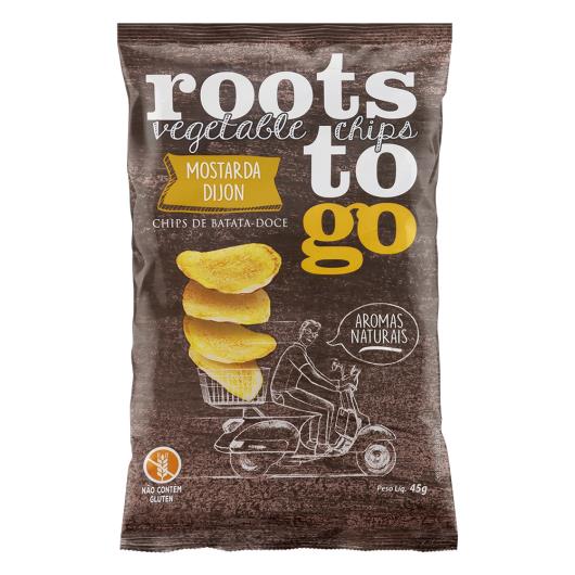 Chips de Batata-Doce Mostarda Dijon Roots To Go Pacote 45g - Imagem em destaque