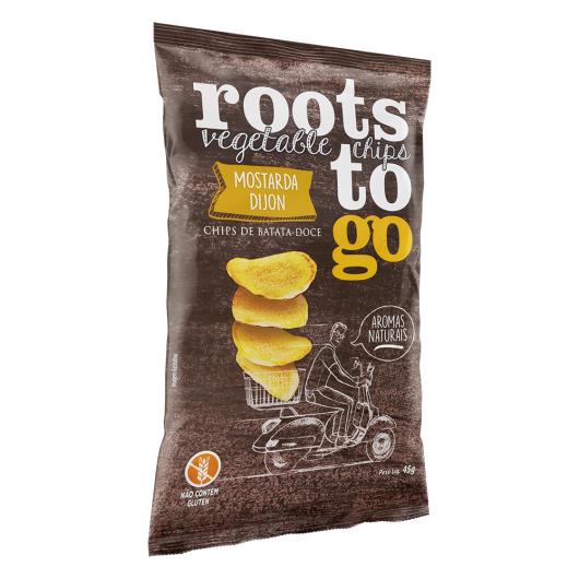 Chips de Batata-Doce Mostarda Dijon Roots To Go Pacote 45g - Imagem em destaque