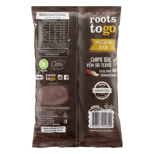 Chips de Batata-Doce Mostarda Dijon Roots To Go Pacote 45g - Imagem em destaque