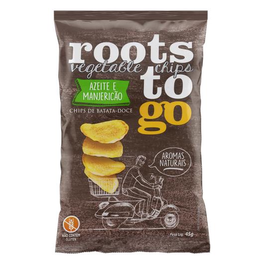 Chips de Batata-Doce Azeite e Manjericão Roots To Go Pacote 45g - Imagem em destaque