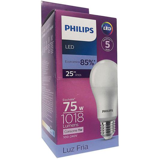 Lampada Philips led luz fria 11w75w - Imagem em destaque