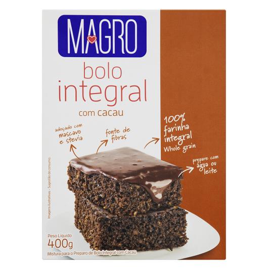 Mistura para Bolo Integral Cacau Magro Caixa 400g - Imagem em destaque