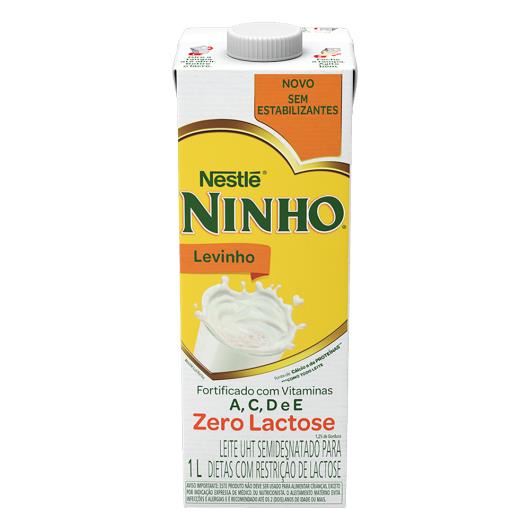 Leite UHT Semidesnatado Zero Lactose Nestlé Ninho Levinho Sem Estabilizantes 1L - Imagem em destaque