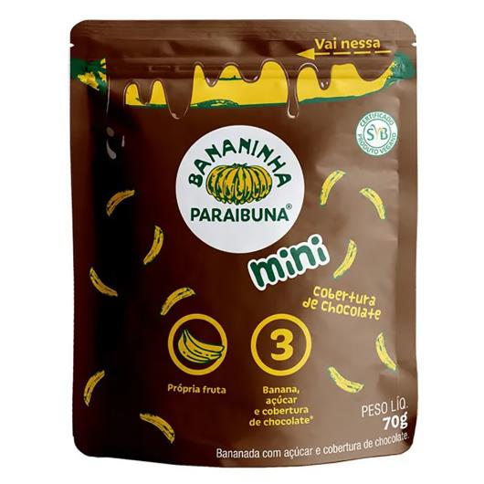 Bananinha Paraibuna Mini Chocolate 70g - Imagem em destaque