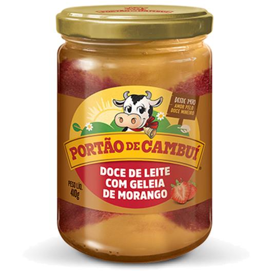 Doce de leite Portão do Cambuí com geleia de morango 410g - Imagem em destaque
