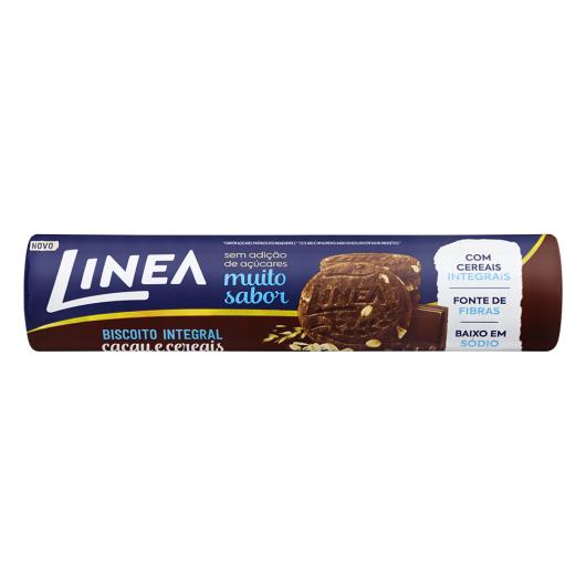 Biscoito Integral Cacau e Cereais Linea Pacote 120g - Imagem em destaque