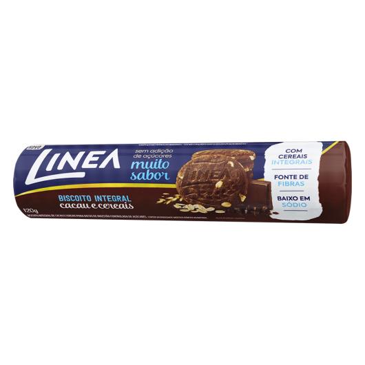 Biscoito Integral Cacau e Cereais Linea Pacote 120g - Imagem em destaque