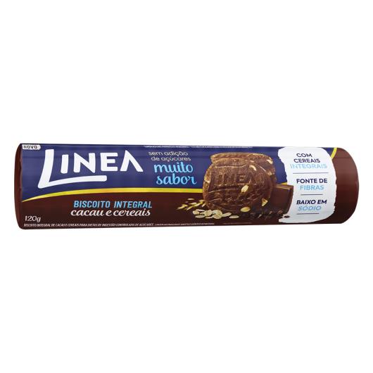 Biscoito Integral Cacau e Cereais Linea Pacote 120g - Imagem em destaque