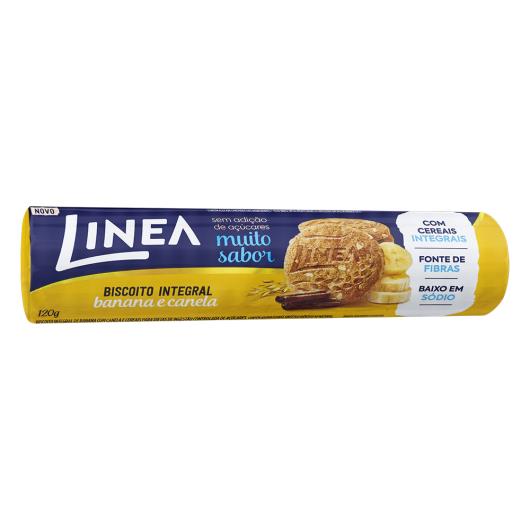 Biscoito Integral Banana e Canela Linea Pacote 120g - Imagem em destaque