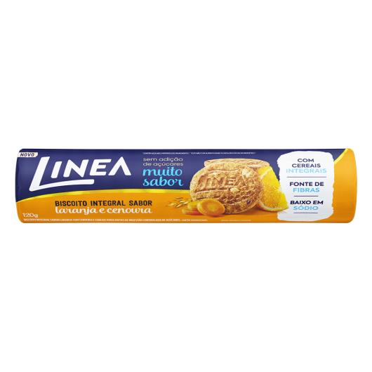 Biscoito Integral Laranja e Cenoura Linea Pacote 120g - Imagem em destaque