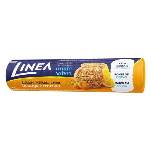 Biscoito Integral Laranja e Cenoura Linea Pacote 120g - Imagem em destaque