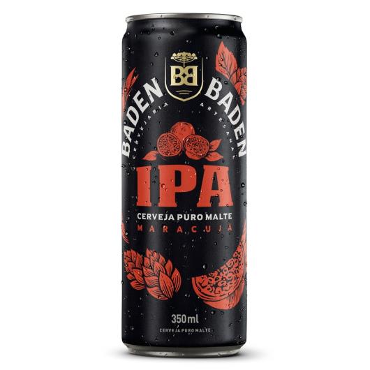 Cerveja IPA Puro Malte Maracujá Baden Baden Lata 350ml - Imagem em destaque