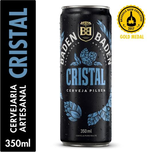 Cerveja Pilsen Cristal Baden Baden Lata 350ml - Imagem em destaque