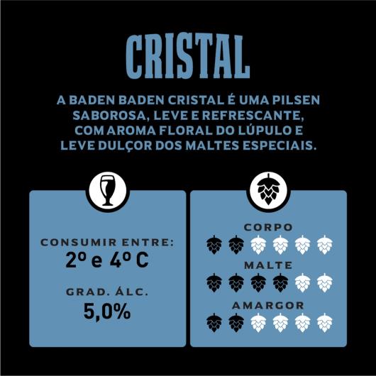 Cerveja Pilsen Cristal Baden Baden Lata 350ml - Imagem em destaque