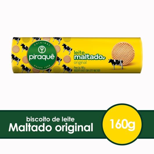 Biscoito Piraque Leite Maltado 160g - Imagem em destaque