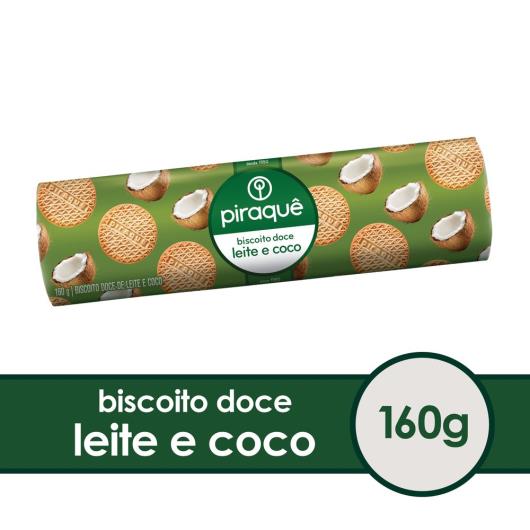 Biscoito leite maltado coco Piraquê 160g - Imagem em destaque