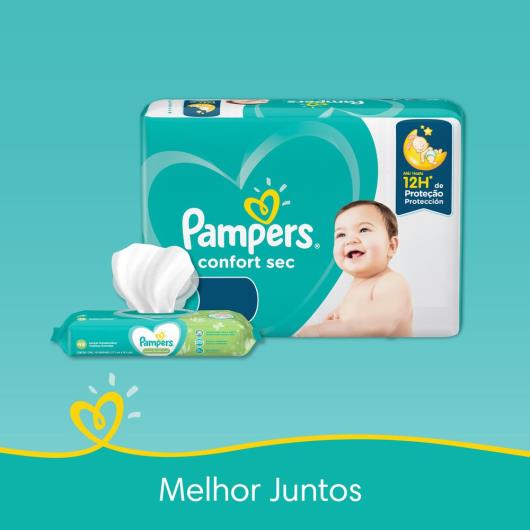 Fralda Descartável Infantil Pampers Confort Sec M Pacote 70 Unidades Leve Mais Pague Menos - Imagem em destaque