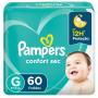 Fralda Pampers Confort Sec G 60 unidades