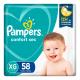 Fralda Descartável Infantil Pampers Confort Sec XG Pacote 58 Unidades Leve Mais Pague Menos - Imagem 7500435132602-(1).jpg em miniatúra