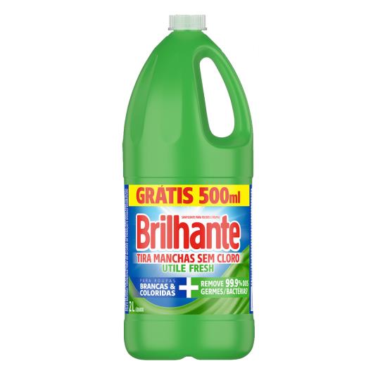 Tira-Manchas Líquido Brilhante Roupas Brancas e Coloridas Fresh 2l Grátis 500ml - Imagem em destaque