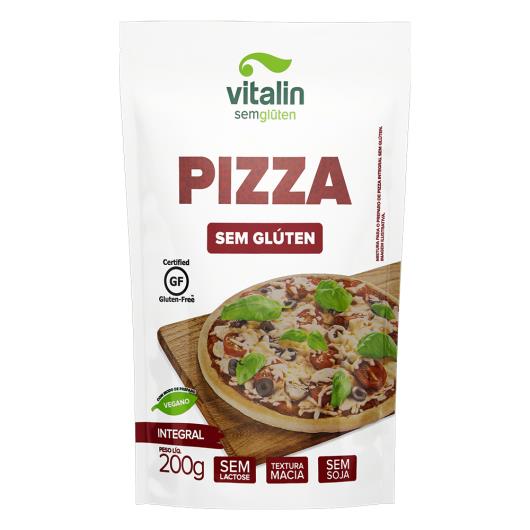 Mistura para Massa de Pizza Integral sem Glúten Zero Lactose Vitalin Sachê 200g - Imagem em destaque