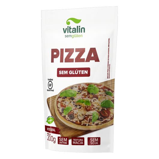 Mistura para Massa de Pizza Integral sem Glúten Zero Lactose Vitalin Sachê 200g - Imagem em destaque