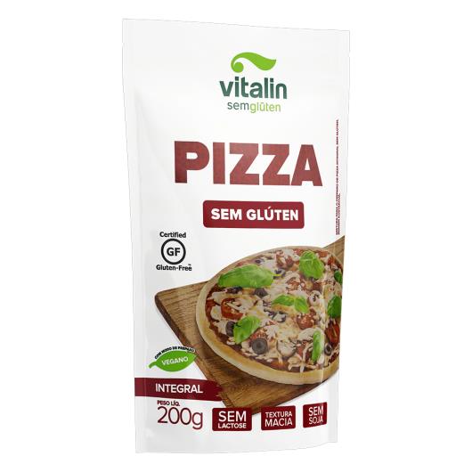 Mistura para Massa de Pizza Integral sem Glúten Zero Lactose Vitalin Sachê 200g - Imagem em destaque
