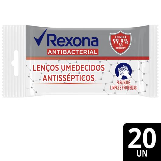 Lenços Umedecidos Rexona Antibacteriano 20 unidades - Imagem em destaque