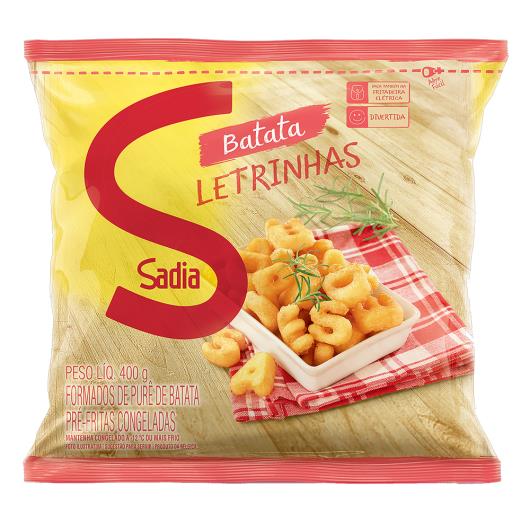 Batata Pré-Frita Letrinhas Congelada Sadia Pacote 400g - Imagem em destaque
