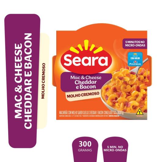 Mac&cheese cheddar e bacon Seara 300g - Imagem em destaque