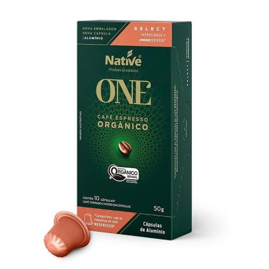 Café select orgânico Native One capsulas 10 uns 50g - Imagem em destaque