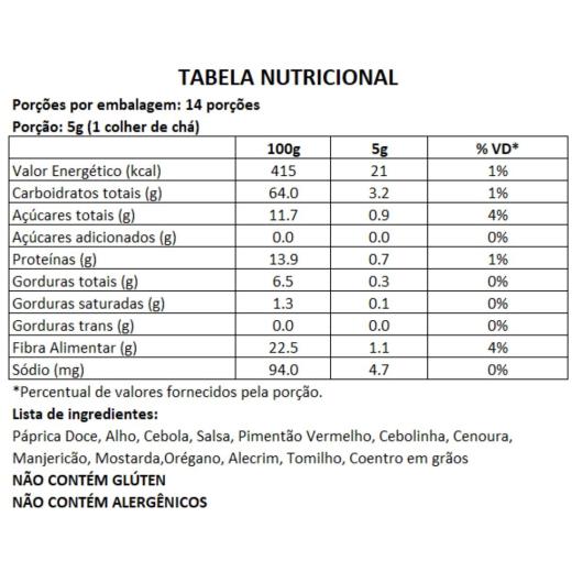 Condimento Completo Zero Sódio BR Spices Fit Pote 50g - Imagem em destaque