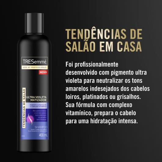 Shampoo TRESemmé Ultra Violeta Matizador 400ML - Imagem em destaque