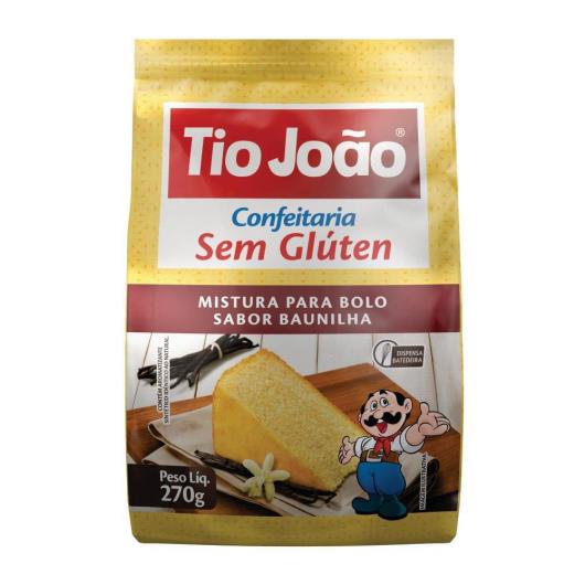 Mistura para Bolo sem glúten Tio João baunilha 270g - Imagem em destaque