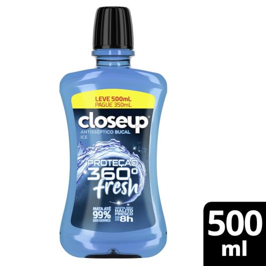 Antisséptico Bucal Close Up Ice com Álcool Leve 500ml Pague 350ml - Imagem em destaque