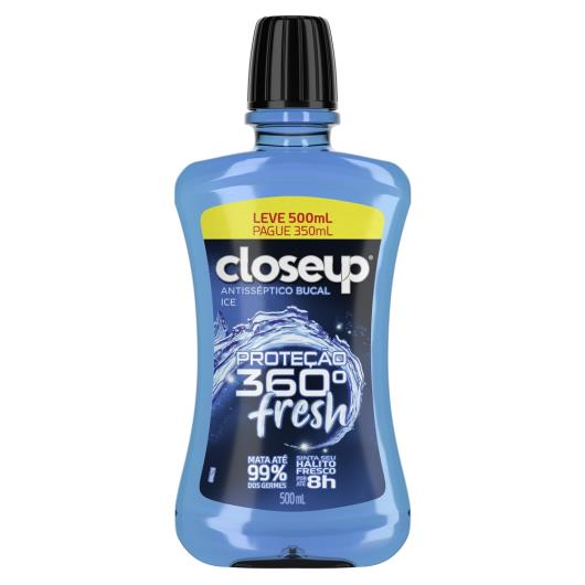 Antisséptico Bucal Close Up Ice com Álcool Leve 500ml Pague 350ml - Imagem em destaque