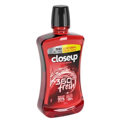 Antisséptico Bucal Closeup Red Hot sem Álcool 500ml - Imagem em destaque