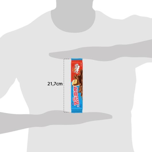 Biscoito PASSATEMPO Recheado Chocolate Baton 96g - Imagem em destaque