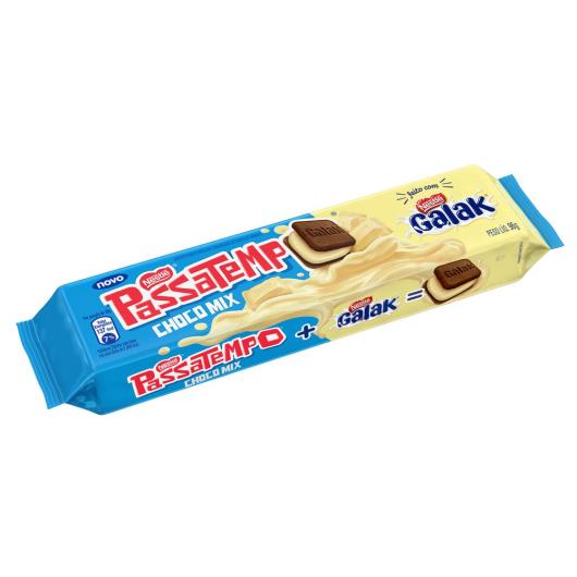 Biscoito PASSATEMPO Recheado Chocolate Galak 96g - Imagem em destaque