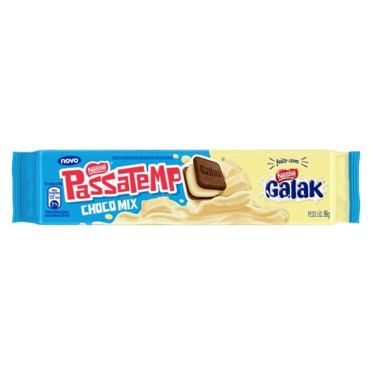 Biscoito PASSATEMPO Recheado Chocolate Galak 96g - Imagem em destaque